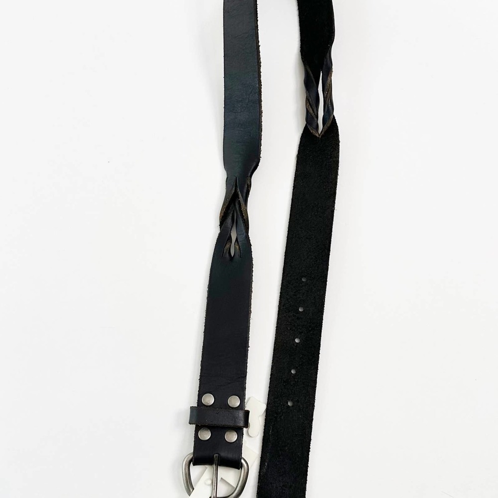 Stamp 10  Women’s Black Leather Belt